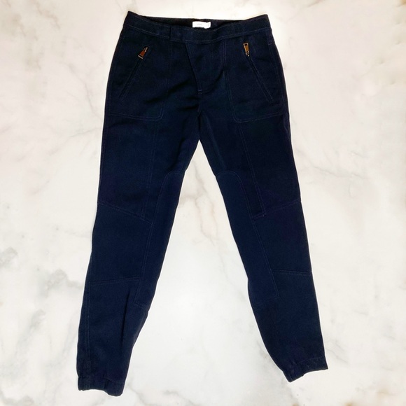 Vince Tailored Navy Trousers